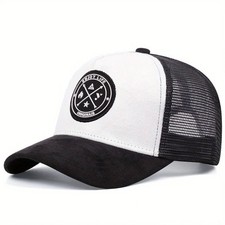Casquette de Baseball Homme Noir et Blanc - Style Sport Unisexe Taille Unique