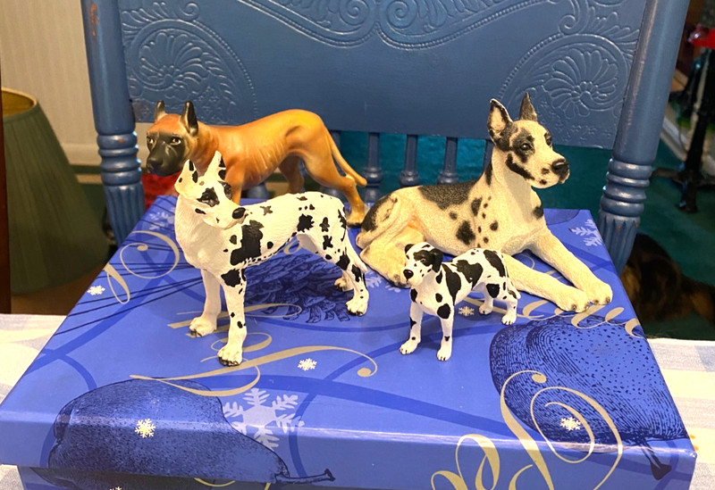 Vintage Lot of Great Dane Dog Figurines