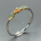 Handmade ring Natural Opal Ring 925 Sterling Silver Size 7.5 /R473382