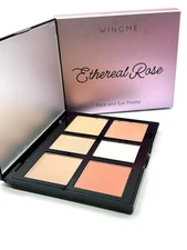 Wingme Ethereal Rose Face & Eye Palette Light-Medium Matte & Shimmer Shades NEW