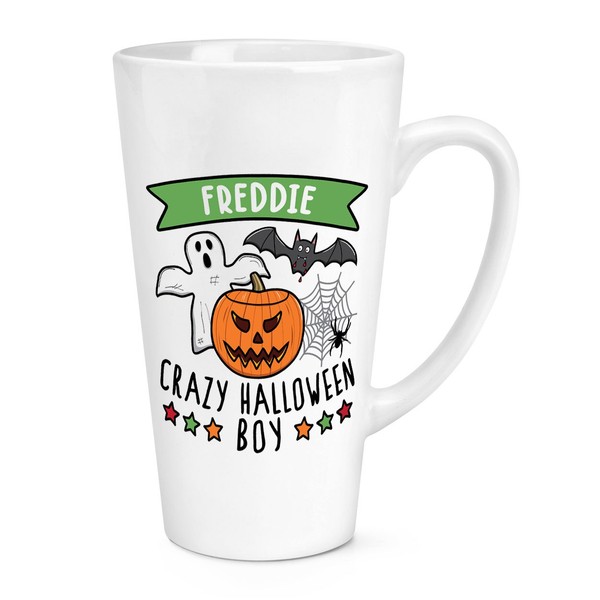 Personalisiert VerrüCkte Halloween Jungen 483Ml Groß Latte Becher Spooky KüRbis-image