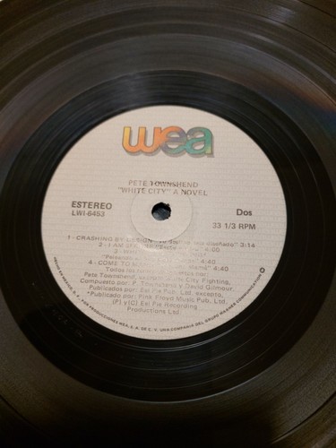 Pete Townshend White City A Novel Nr. Lwi6453 Lp Mexico '85 Sleeve/Vinyl =NM - Bild 10 von 17