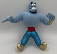 Vintage 1993 Mattel Disney Blue Genie Aladdin Plastic Head Soft Body Plush Doll