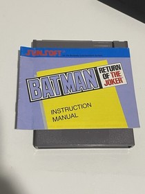 Batman Return Of The Joker Nintendo NES: Aut&eacute;ntico con Funda y Manual