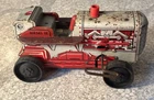 Vintage 1950’s Marx Red & Gray wind up Climbing Tractor TD 18 Diesel 12 Works!!