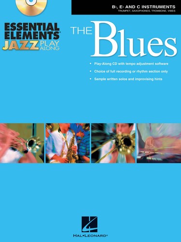 Essential Elements Jazz Play-Along Blues Bb Eb C Sheet Music Solos Book CD