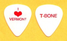 Hall & Oates T-Bone Wolk Signature I Love Vermont White/Red Tour Guitar Pick #2