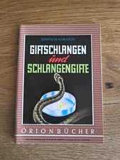 ORION Bücher "Giftschlangen und Schlangengifte" Band 143 aus dem Jahr 1960
