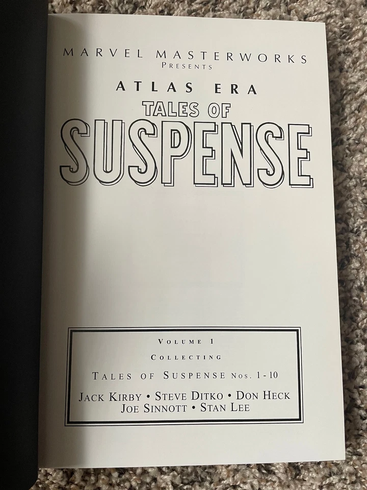 MARVEL MASTERWORKS ATLAS ERA: TALES OF SUSPENSE 1 Kirby/Ditko/Heck/Lee 1st ed HC - Image 4 of 4