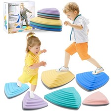 Stepping Stones for Kids Non-Slip Toddlers Stones, Balance River Toys Indoor