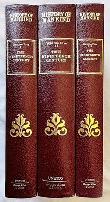 UNESCO History of Mankind 1775-1905 - Vol V 3-Vol Leather Set 1976 19th Century