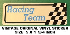 RACING TEAM - VINTAGE ORIGINAL VINYL DECAL STICKER - NHRA - RACING
