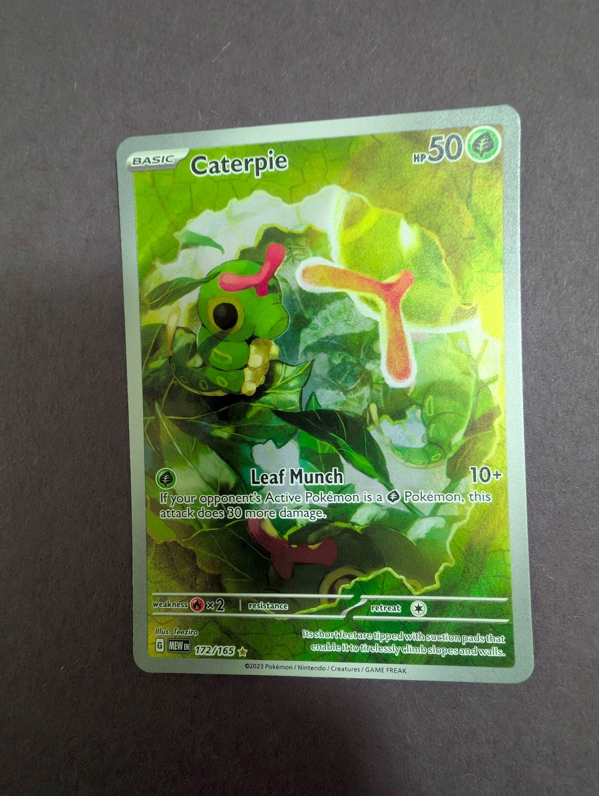 Caterpie - Illustration Rare - SV: 151 - Scarlet & Violet - 172/165 - Full Art