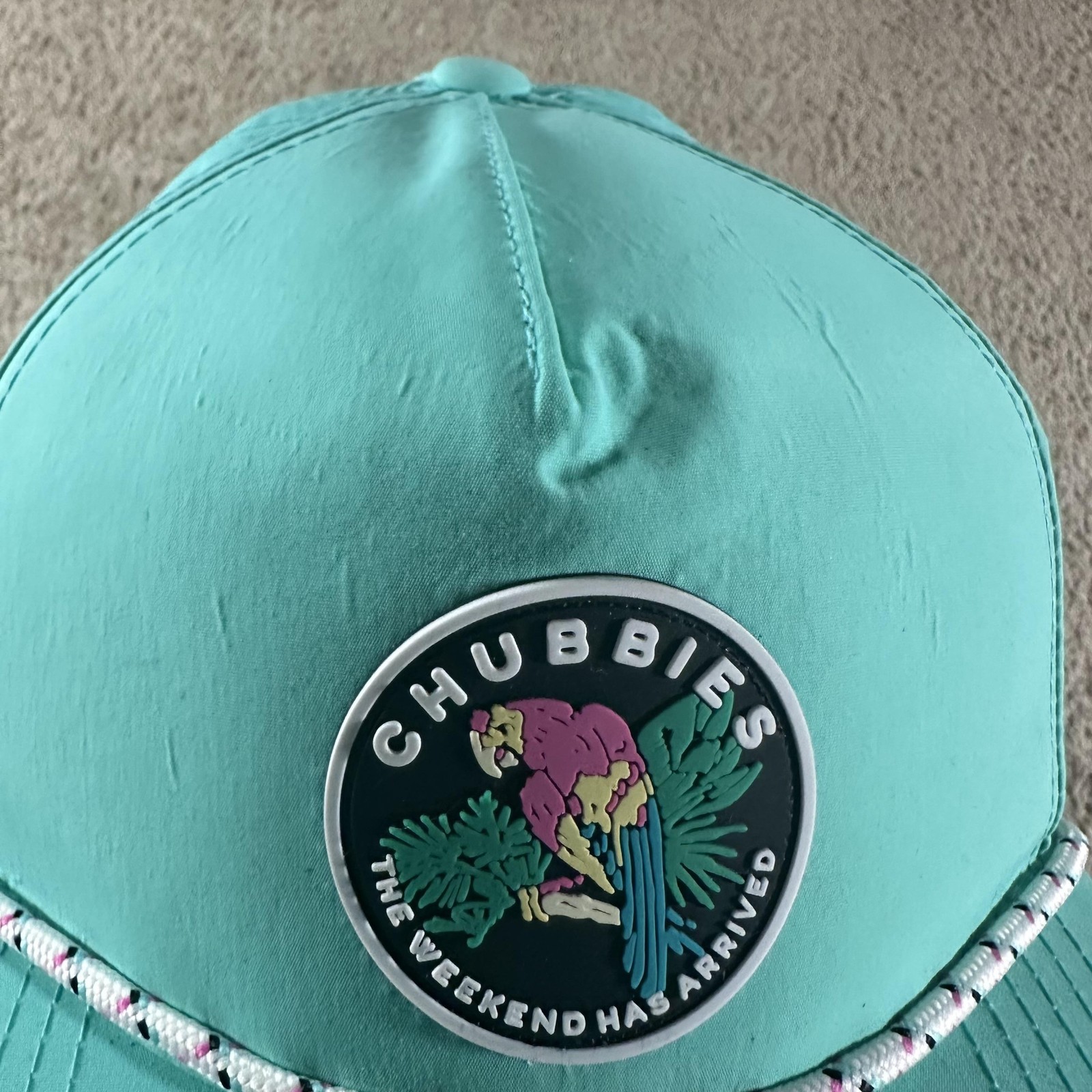 Chubbies Hat Cap Snap Back Parrot Patch Nylon Wee… - image 5