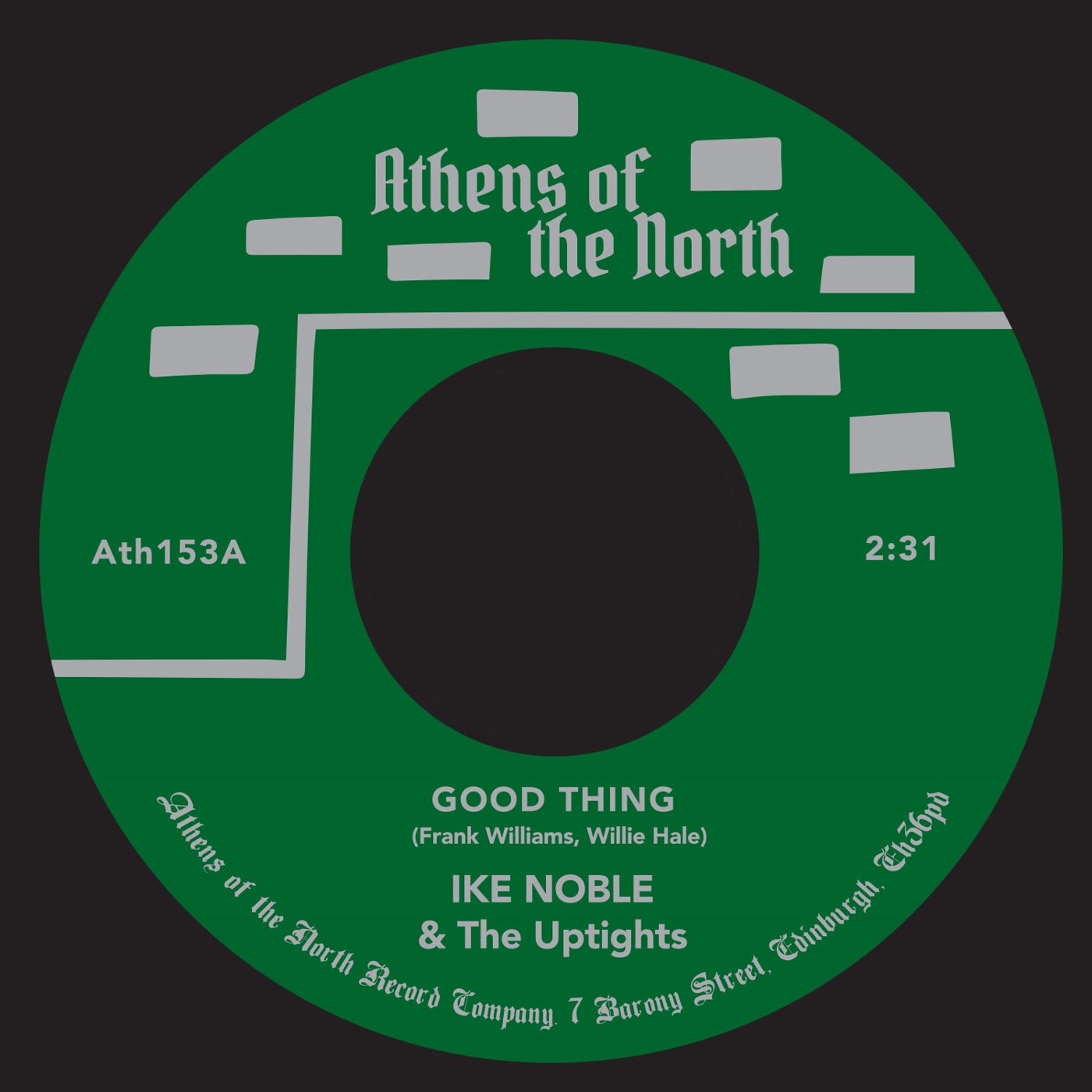Ike Noble and the Uptights Good Thing 7 Inch Vinyl ATH153 NEW