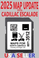 UPDATED 2025 MAPS GPS FOR CADILLAC ESCALADE MODELS 85713512 SD Navigation Card