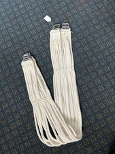 White English GIRTH 14 CORD 44" Roller Buckles VGC