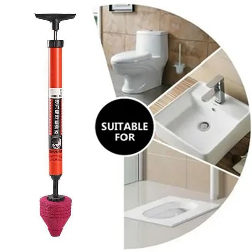 1~2 Pcs Toilet Plunger Stainless Toilet Clog Remov High Pressure Toilet Unblock - Picture 2 of 22