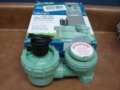 Orbit 57626 Jar Top Anti-Siphon Valve, 3/4 in, 150 psi, FNPT