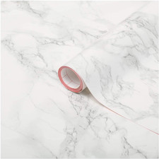FA346-8306-2 Decorative Self-Adhesive Film, Grey Marble, 26" X 78" Roll, 2-Pk