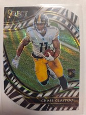 2020 Panini Select - Field Level Chase Claypool #370 Zebra Prizm Die-Cut (RC)