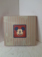 Vintage Mickey Mouse Scrapbook Photo Memory Album With Stickers