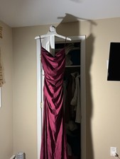 Windsor Marron Tight Open Back Long Dress Women’s Size Small Made In USA