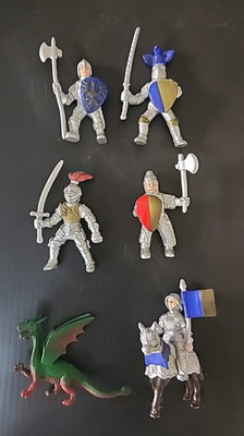 6 Safari LTD Brand Plastic Mini Figures Medieval