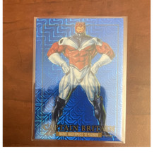Marvel Masterpieces '92 Captain Britain Blue Traxx SkyBox Trading Card #15