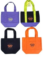 LOT Of 4 Limited Trader Joe's Mini Halloween Trick or Treat Tote Bag Black Green
