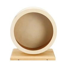 Hamster Running Wheel Wooden Belt Support Roller Running Rack Pet Supplies L7M1