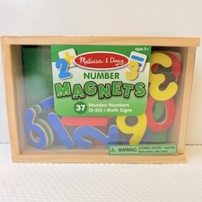 Melissa Doug-Magnetic Wooden Numbers NIB 3 -Unisex 0-20 Math Signs 37