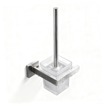 Toilet Brush and Holder Set, NEWRAIN 304 Stainless Steel Wall Mounted Toilet ...
