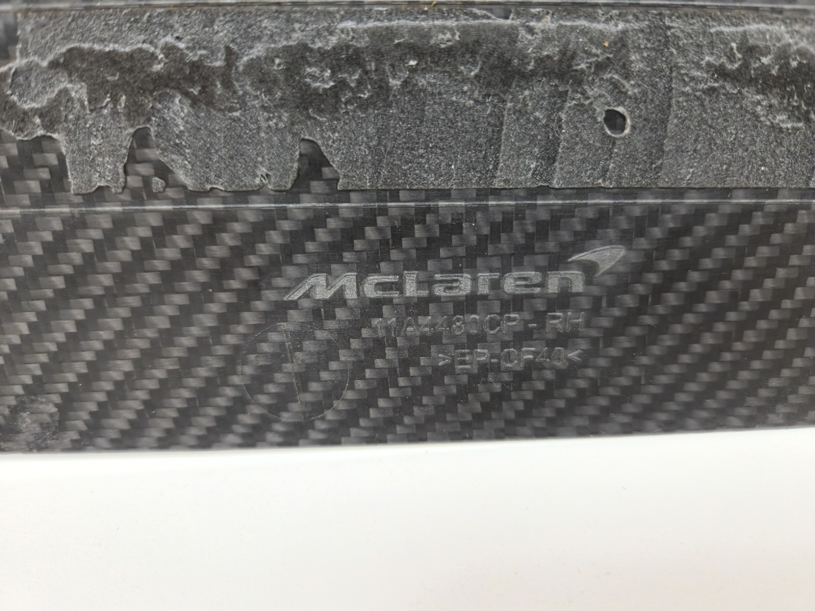 2015-2017 MCLAREN 675LT CARBON FIBER DOOR SCUFF PLATE TRIM COVER PANEL SET OEM