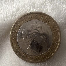 2013 UK Two Pounds £2 London Underground Roundel Bi-Metallic Coin