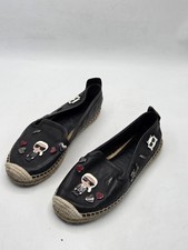 Karl Lagerfeld Michaela Embellished Espadrille Black Women's US 8M