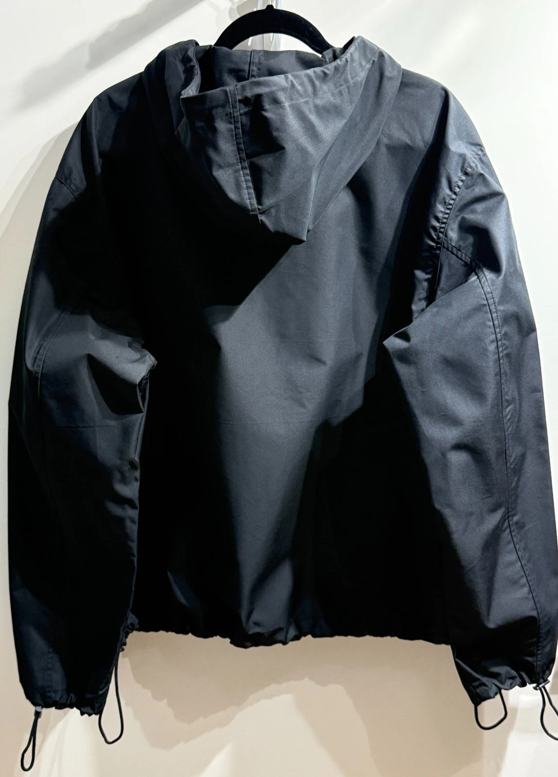 ANTI-DO-TO Unisex XL Black Hooded Rain Jacket  Made in Italy MSRP $250.00  #104 image 10