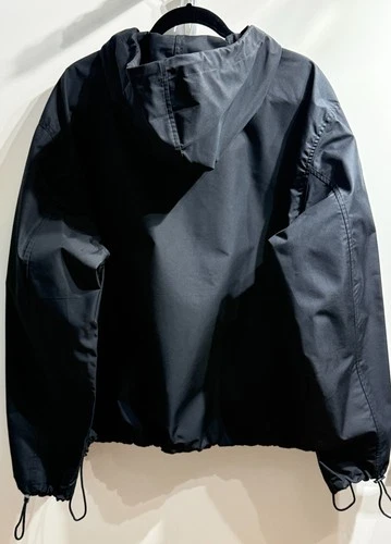 ANTI-DO-TO Unisex XL Black Hooded Rain Jacket  Made in Italy MSRP $250.00  #104 image 10