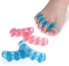 4 Pcs Toe Separator,Bunion Corrector for Women Men Blue Pink 