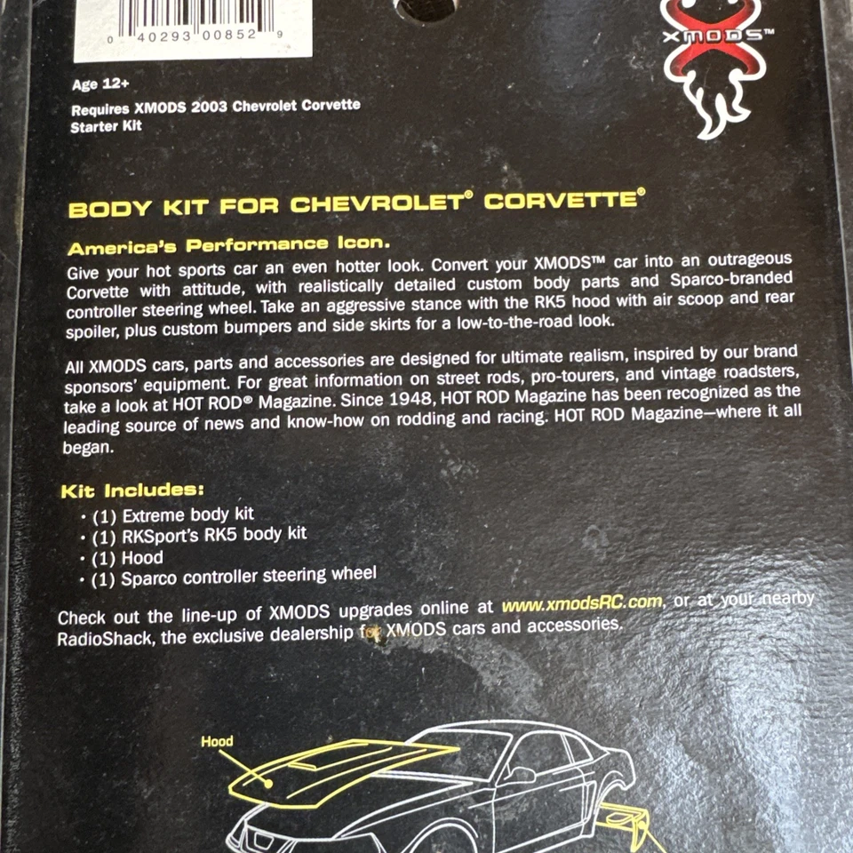 Kit de carrocería XMODS G1 Chevrolet Corvette Super Street Hot Rod NUEVO 600-8532 Chevy Foto 3 de 4