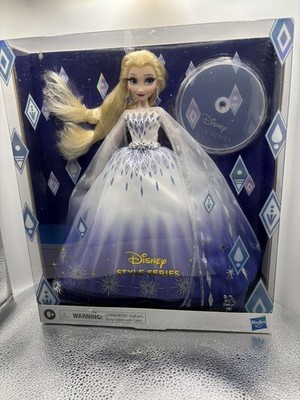 Hasbro Disney Princess Style Series 2021 - Holiday Elsa Doll w/ Stand - NEW
