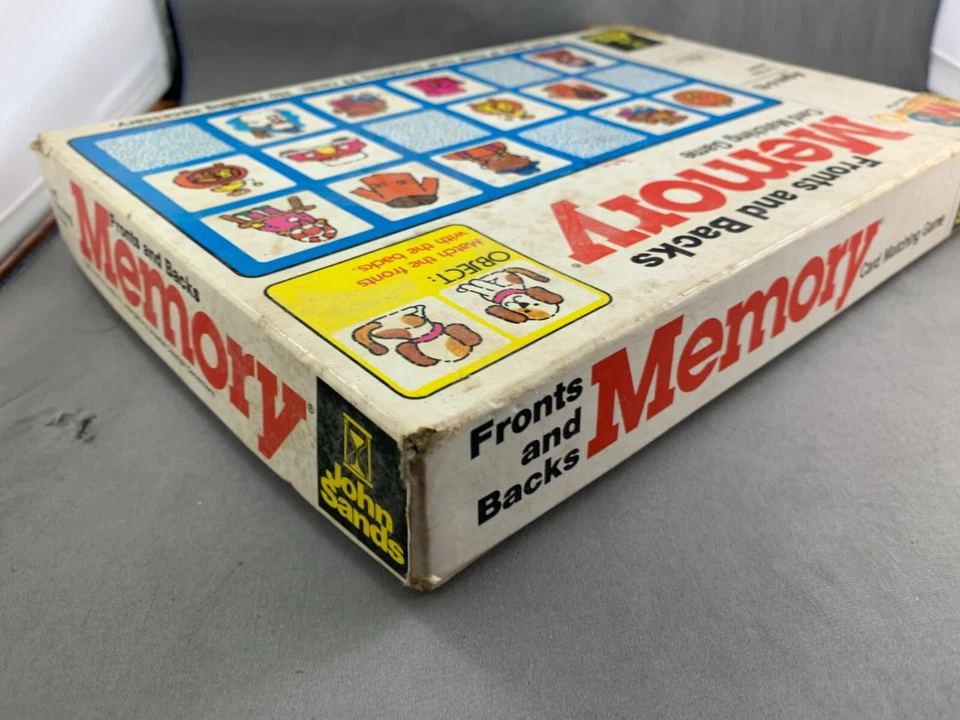 De colección 1980 Milton Bradley Memoria Frontales y Traseros Juego a Juego COMPLETO (N) Foto 4 de 4