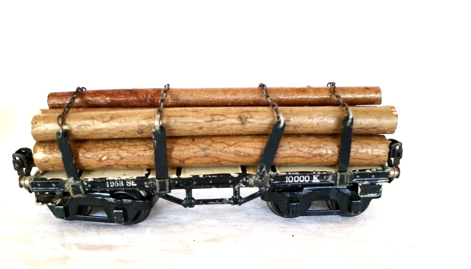 AC2461: Vagón de madera Bobie doble calibre 0 Marklin 1953/0 vintage Foto 3 de 4