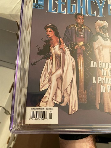 Star Wars Legacy #3 RARA EDICOLA CGC 9.6! Adam Hughes! Dark Horse 2006! RARO! - Foto 5 di 9