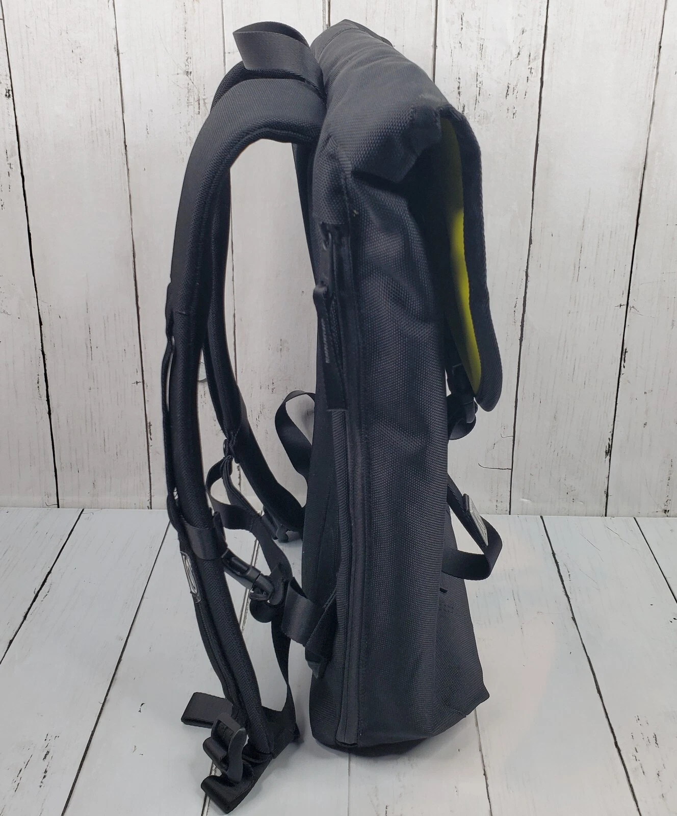 Zaino per laptop Mercari Timbuk2 Swig Flap 15" triplo nero tessuto tecnico cordura