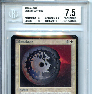 マジック：ザ・ギャザリング disenchant alpha MTG Alpha Disenchant BGS 7.5 NM+ Magic card WOTC Amricons 4409 | eBay