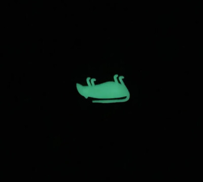 Playge Glow Dead Rat - PVC Ranger Eye Patch White on Black 1” RE Koch Tools