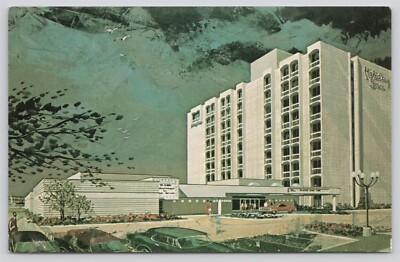 Canada Sault Ste Marie Ont, Holiday Inn Artist Rendering, Chrome Posted 1979