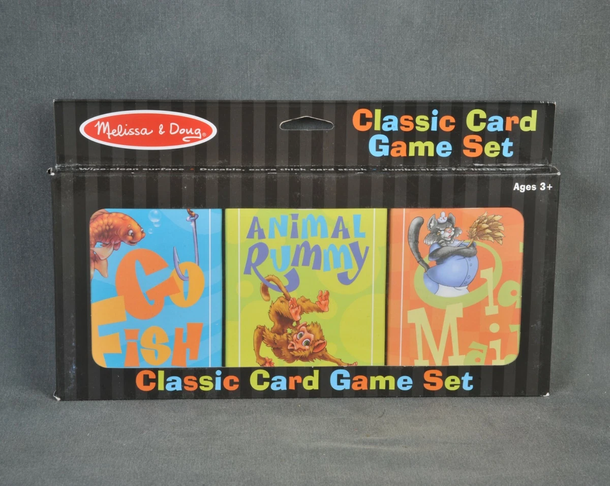 Melissa & Doug Classic Card Games Set - Old Maid, Go Fish, Rummy