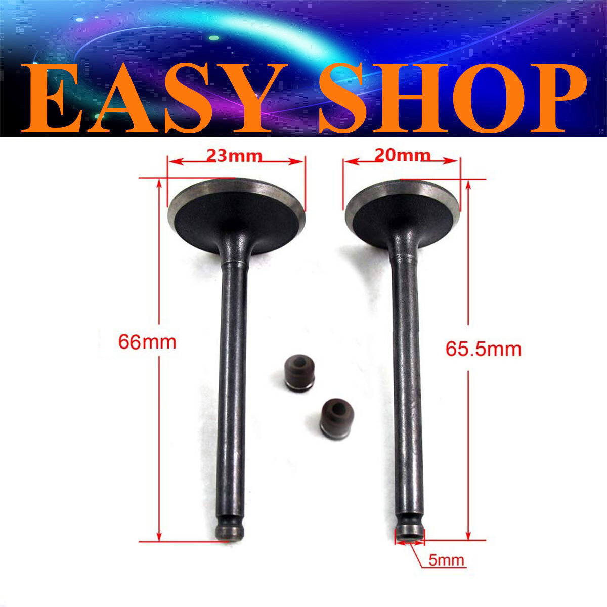 Engine Head Intake Exhaust Valves Oil Seals 110cc 125cc ATV Dirt Bike